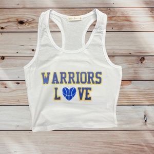 Warriors Love Cropped Tank Top